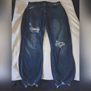Judy Blue Skinny Fit Distressed Blue Women's Jean Size 14W